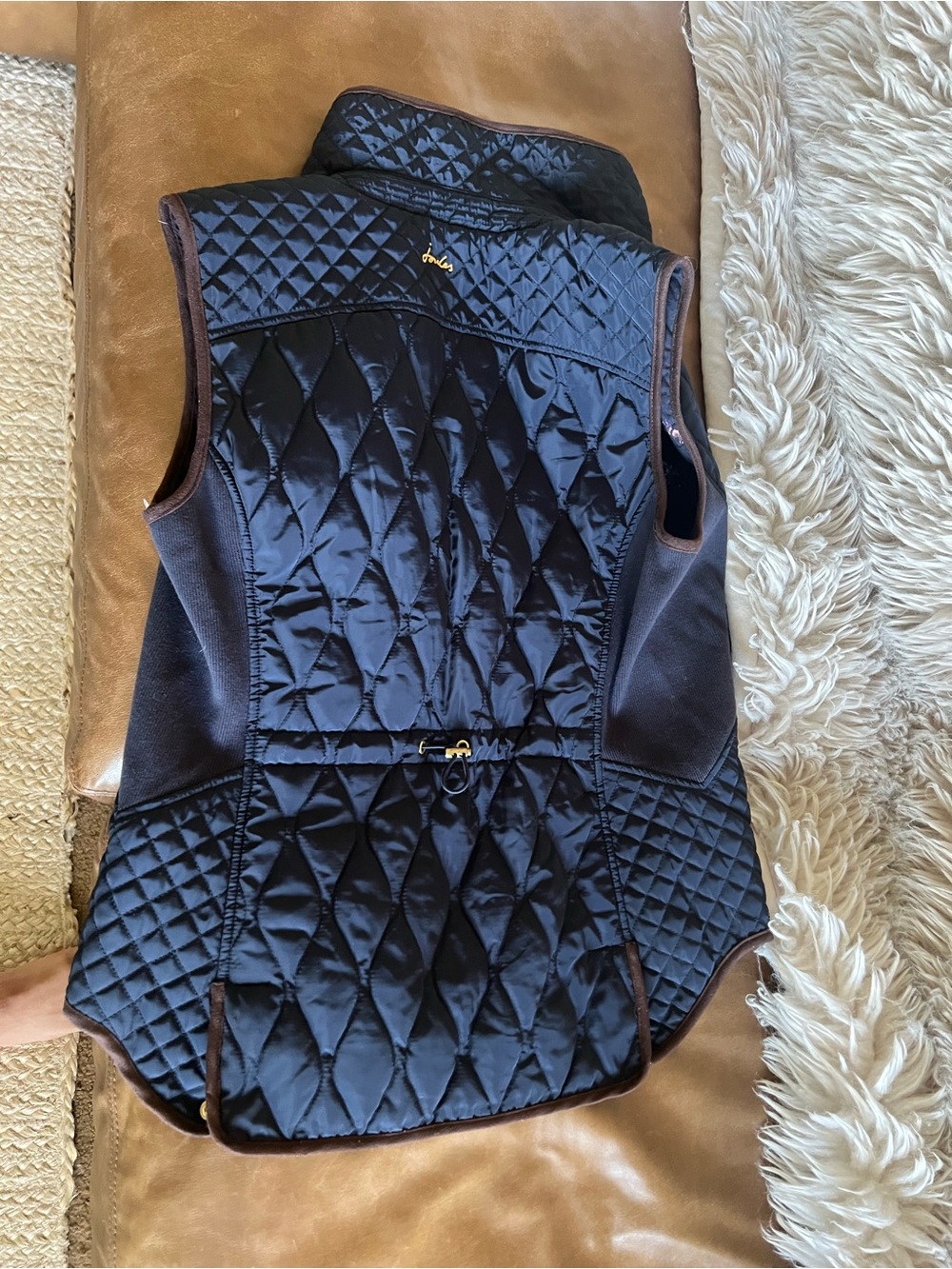 Joules diamond quilted equestrian riding English vest - Picture 4 of 4